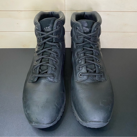 Iron Age Trencher Composite Toe Work Boots Men's Size 9.5 Shoes M Black Leather - Picture 7 of 11